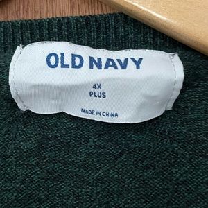 Old navy forest green cardigan 4x